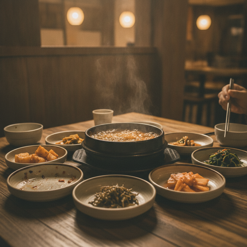 김치 그릇이 비었다, 손을 들어야 할까 말아야 할까